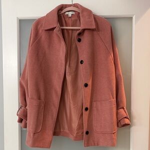 She + Sky Pink Button-Up Jacket